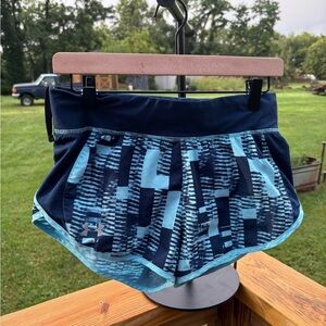 Under Armour Women's Teal and Navy Athletic Shorts